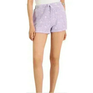 Crave Fame Womens Sleep‎ Short Purple Flower Size XS